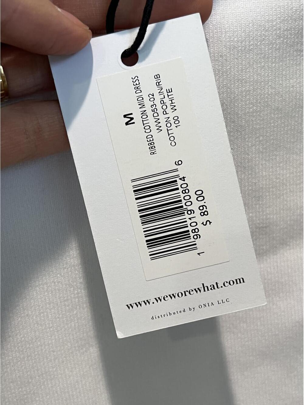 WeWoreWhat Ribbed Midi Dress in White - Picture 6 of 8
